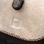 Pehr-Reversible Stroller Insert-Gingham Mulberry/Sherpa-4