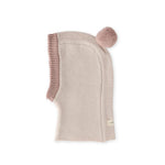 Pehr-Toddler Wool Knit Balaclava-Natural - Rose-1