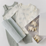 Pehr-Shoulder Snap One Piece-Follow Me Elephant-4