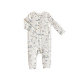 Pehr-Henley Patch Pocket Romper-Life Aquatic-1