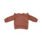Pehr-French Terry Ruffle Sweatshirt-Clay-1