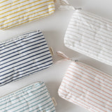 Pehr-On The Go Mini Pouch-Stripes Away Deep Sea-4