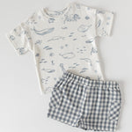 Dropped Shoulder Short Sleeve T-Shirt-Life Aquatic