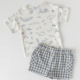 Dropped Shoulder Short Sleeve T-Shirt-Life Aquatic