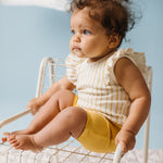 Pehr-Sleeveless Ruffle One-Piece-Stripes Away Marigold-6
