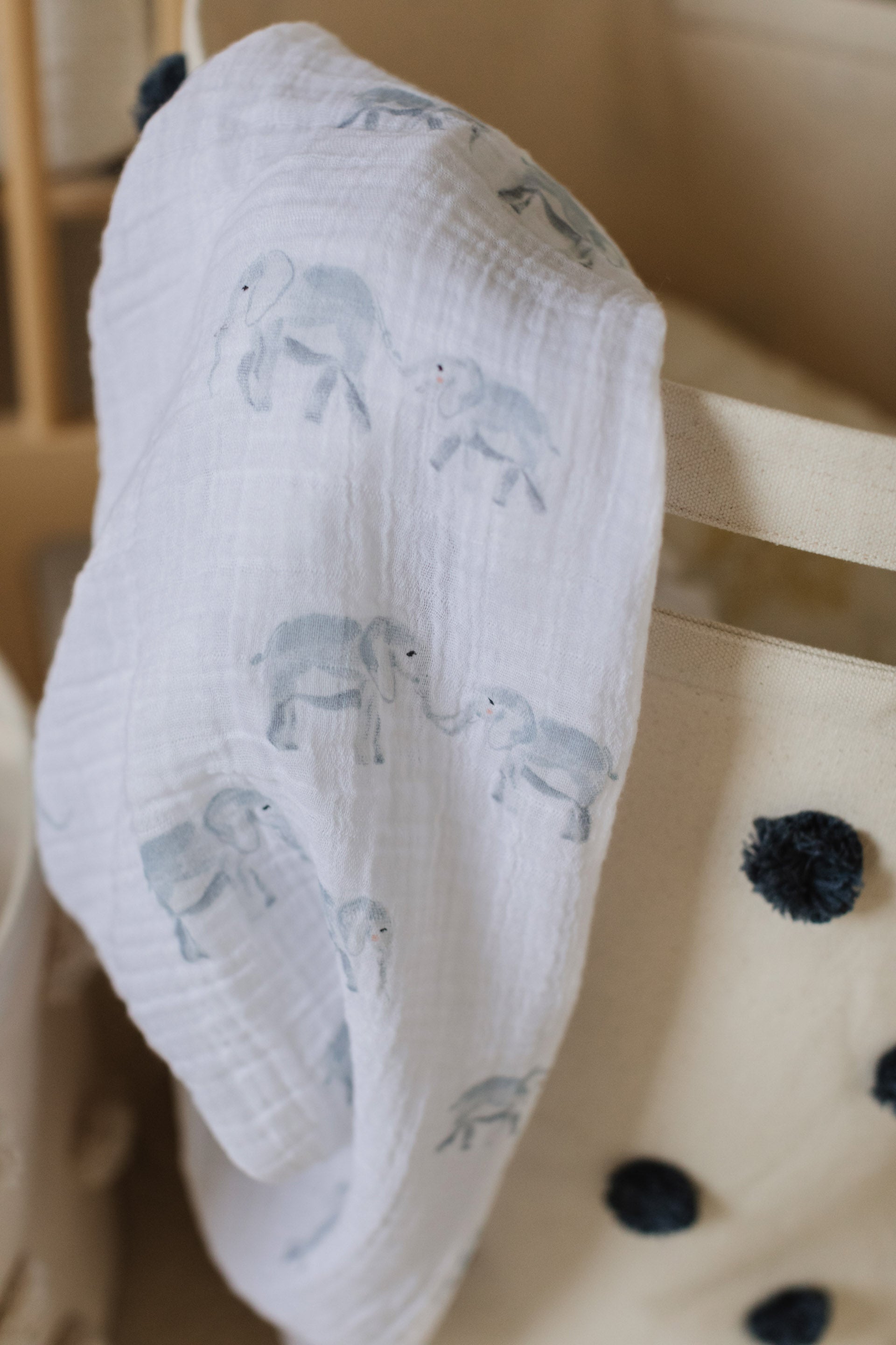 Pehr-Follow Me Swaddle-Follow Me Elephant-2