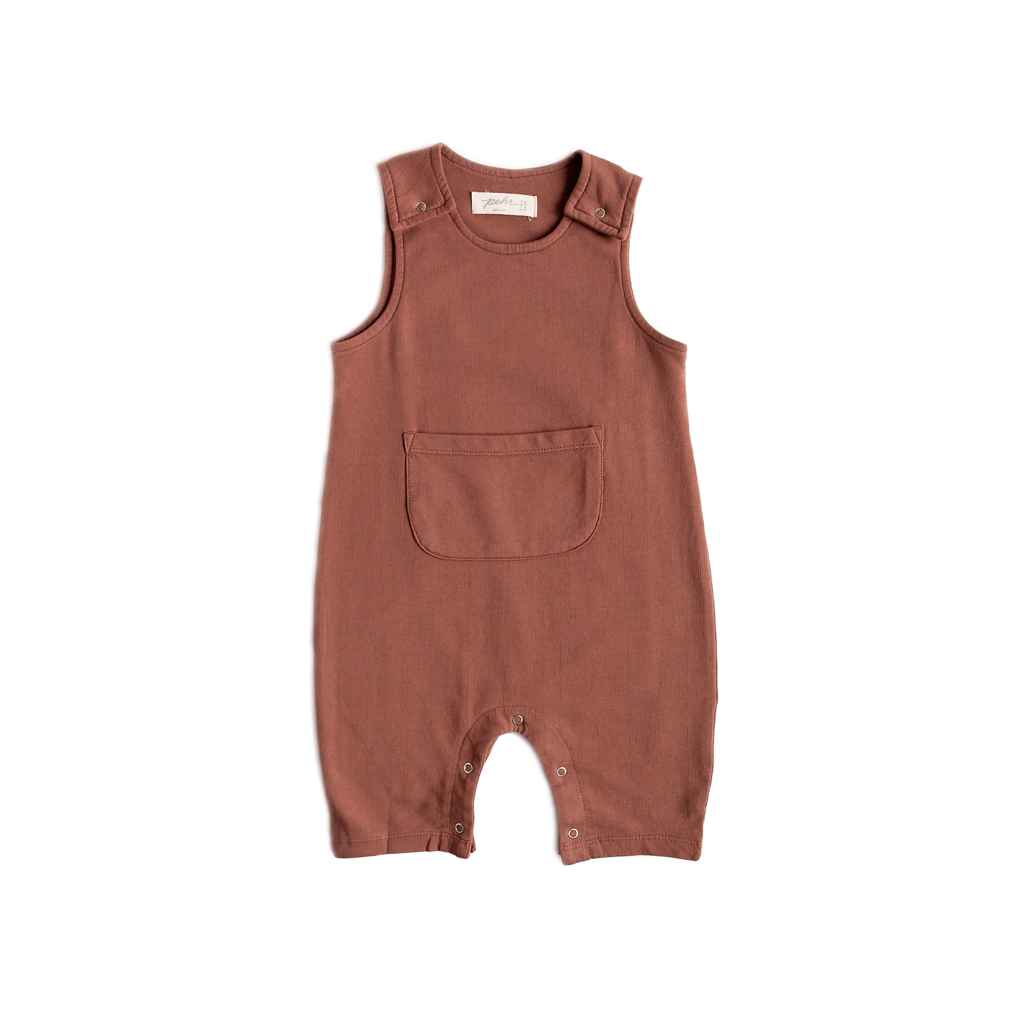 Pehr-French Terry Overalls-Clay-1