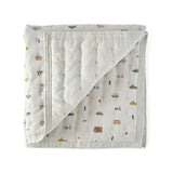 Pehr-Quilted Chambray Blanket-Rush Hour-1