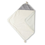 Pehr-Striped Hooded Towel-Stripes Away Pebble Grey-1