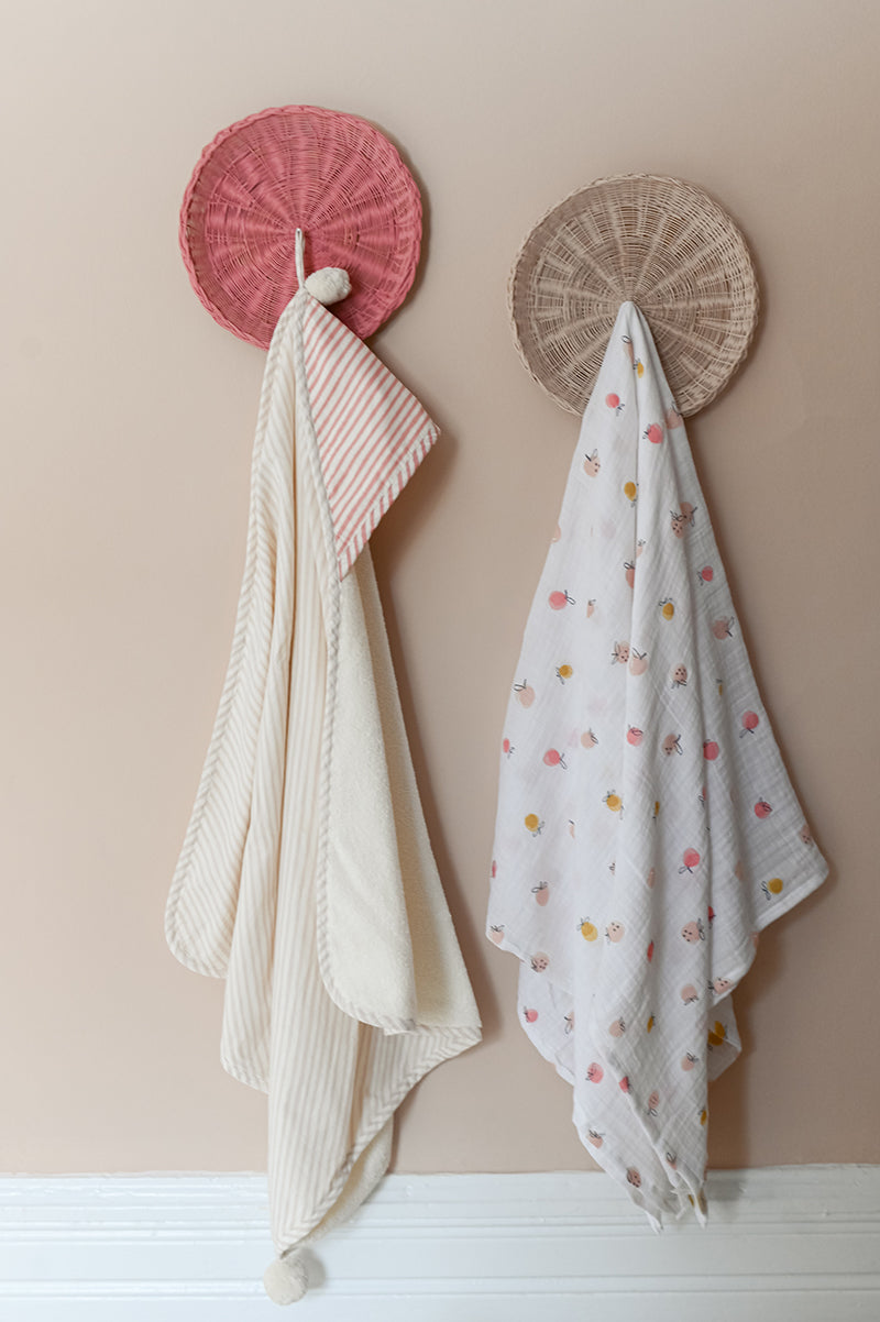 Pehr-Striped Hooded Towel-Stripes Away Petal-4