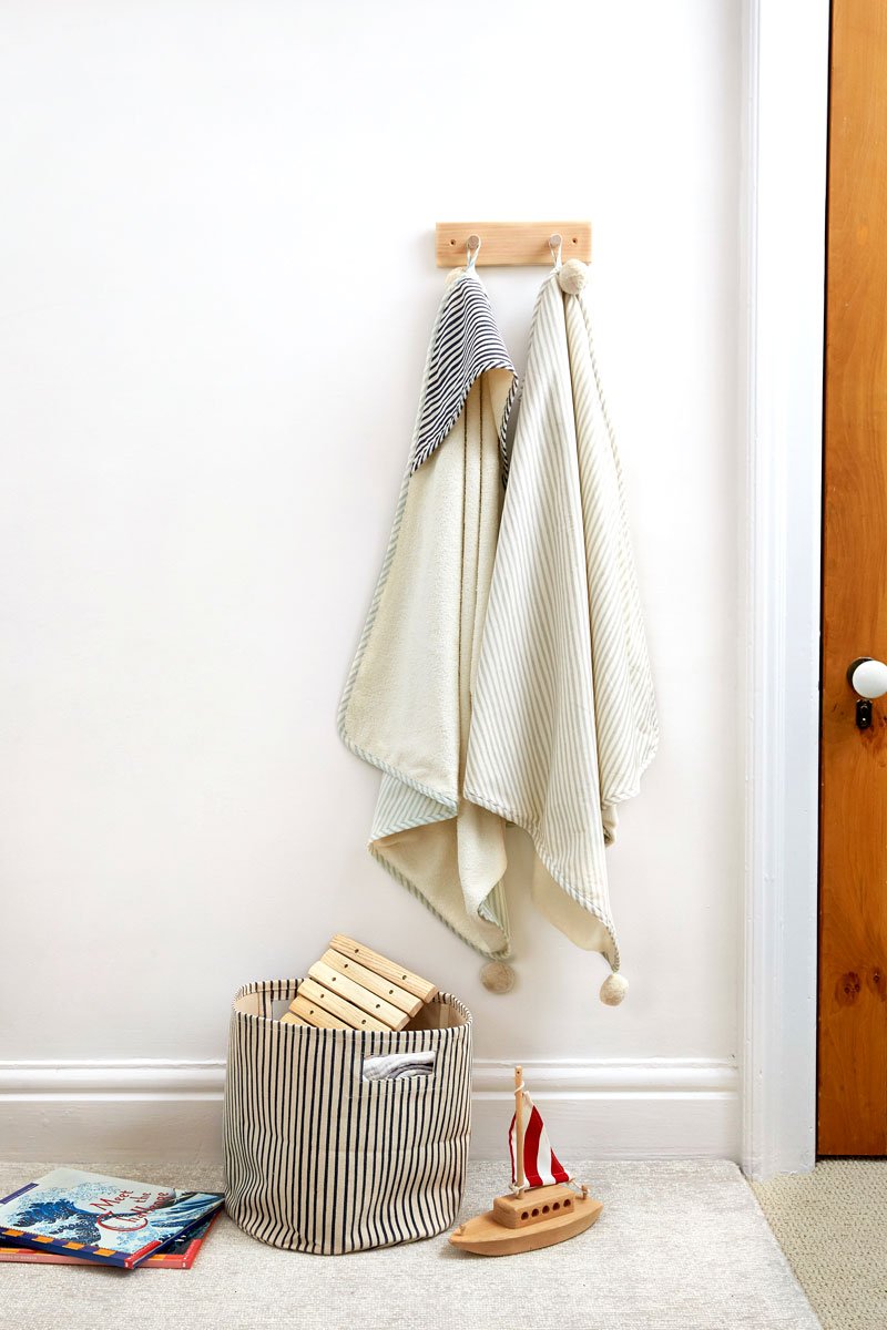 Pehr-Striped Hooded Towel-Stripes Away Sea-2