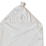 Follow Me Hooded Towel Hooded Towel Pehr Follow Me Whale  