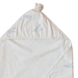 Follow Me Hooded Towel Hooded Towel Pehr Follow Me Whale  
